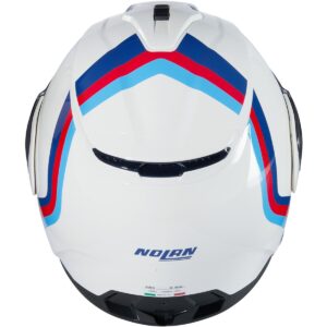 NOLAN N100-6 Assoluto White / Blue / Red / Dark Blue Helmet - Image 3