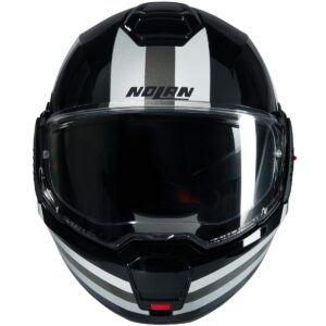 NOLAN N120-1 Lineo Black / White / Silver Helmet - Image 3