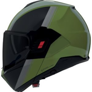 NOLAN N120-1 Verniciatura Speciale Metal verde / Casco Negro / Gris - Imagen 1