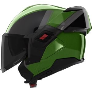 NOLAN N120-1 Verniciatura Speciale Metal verde / Casco Negro / Gris - Imagen 2