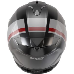 NOLAN N80-8 Incline Black / Anthracite / White / Red Helmet - Image 3