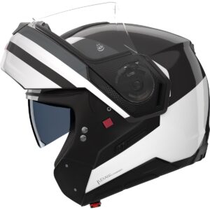 NOLAN N90-3 Roboto Black / Silver / White Helmet - Image 3