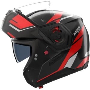 NOLAN N90-3 Casco de metal negro / rojo / blanco - Imagen 3