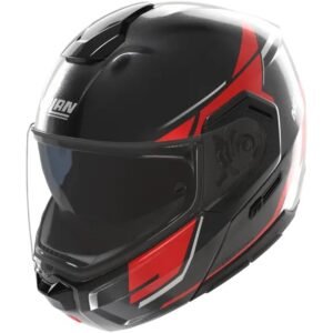 NOLAN N90-3 Casco de metal negro / rojo / blanco - Imagen 1