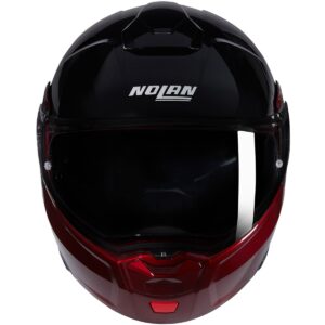 NOLAN N90-3 Verniciatura Speciale Black / Visceral Red Helmet - Image 3