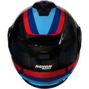 NOLAN X-1005 Ultra Carbon Gran Tour Carbon / Clear Blue / Red / Dark Blue Helmet - Image 3