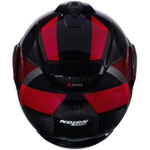 NOLAN X-1005 Ultra Carbon Sportivo Carbon / Red Helmet - Image 3