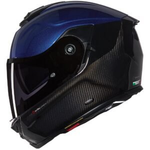 NOLAN X-903 Ultra Carbon Verniciatura Speciale Carbon / Azul Profundo / Casco Negro - Imagen 2