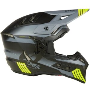 ONEAL - MOTO EX-SRS Hitch Negro / Gris / Amarillo Neón 2025 Casco - Imagen 5