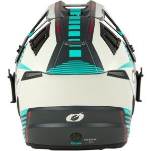 ONEAL - MOTO EX-SRS Quin Grey / Blue-Green 2025 Helmet - Image 5