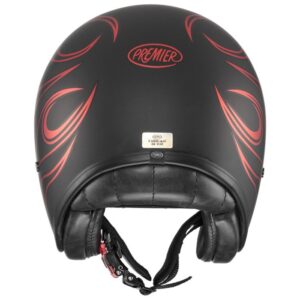 PREMIER Vintage Fr Red Chromed Bm Helmet - Image 3