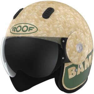 ROOF Bamboo Pure Bamboo Matt Kaki Helmet - Image 3