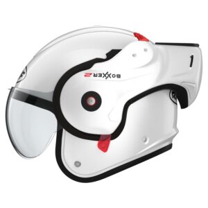 ROOF Boxxer 2 Pearl White Helmet - Image 3