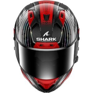 SHARK Aeron Edgy Carbon / Rojo / Casco Cromado - Imagen 3