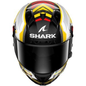 SHARK Aeron GP Replica Fernandez Carbon / White / Yellow Helmet - Image 3