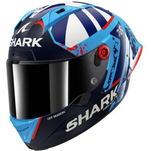 SHARK Aeron GP Replica Raúl Fernández FIM Azul / Azul / Casco Blanco - Imagen 1