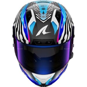 SHARK Aeron Speed-Fancy Carbon / White / Blue Helmet - Image 3