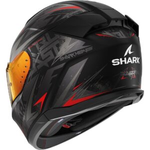 SHARK D-Skwal 3 Blast-R Mat Negro / Antracita / Casco Rojo - Imagen 3