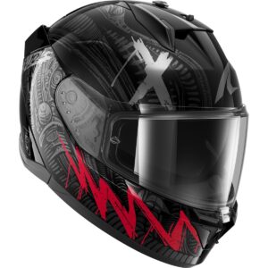 SHARK D-Skwal 3 Shiever Black / Anthracite / Red Helmet - Image 3