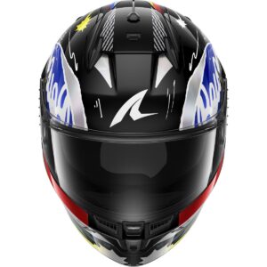 SHARK D-Skwal 3 Streetrush Negro / Azul / Casco Cromado - Imagen 3
