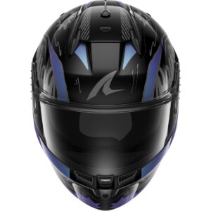 SHARK D-Skwal 3 Streetrush Negro / Verde / Casco Cromado - Imagen 3