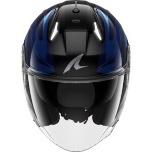 SHARK Skwal i3 Jet Mekarium Negro / Crom / Casco Naranja - Imagen 3