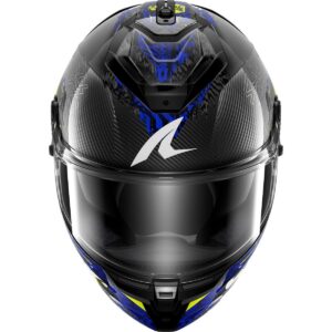 SHARK Spartan GT Pro Carbon Speed-Vib Carbon / Anthracite / Blue Helmet - Image 3