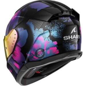 SHARK D-Skwal 3 Mayfer Black / Violet / Glitter Helmet - Image 3