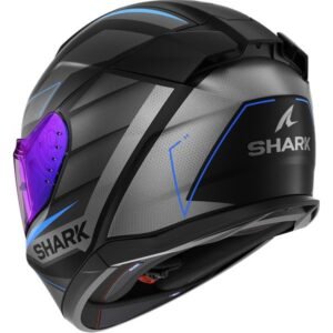 SHARK D- Skwal 3 Sizler Negro / Antracita / Casco Azul - Imagen 2
