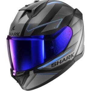 SHARK D- Skwal 3 Sizler Negro / Antracita / Casco Azul - Imagen 1