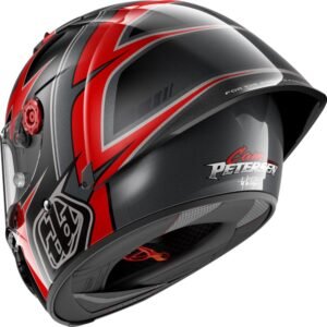 SHARK Race-R PRO GP 06 TLD Cam Petersen Negro / Rojo / Casco de Antracita - Imagen 3