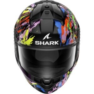 SHARK Ridill 2 Racing Beast Black / Violet / Yellow Helmet - Image 3