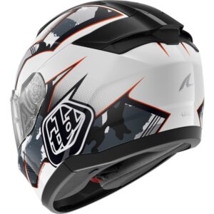 SHARK Ridill 2 TLD Matrix Blanco / Plata / Casco Rojo - Imagen 3