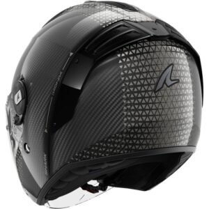 SHARK RS Jet Carbon Ikonik Negro / Casco Cromado - Imagen 3
