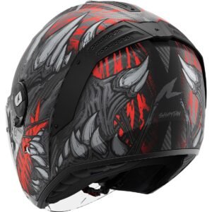 Shark RS Jet Carbon Shaytan Negro / Rojo / Casco de Antracita - Imagen 3