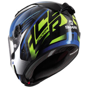 SHARK Race-R Pro Aspy Black / Blue / Yellow Helmet - Image 3