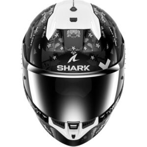 SHARK Skwal i3 Hellcat Negro / Crom / Casco de Plata - Imagen 3