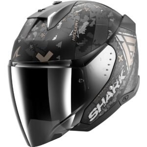 SHARK Skwal i3 Jet Hellcat Matt Black / Chrom / Anthracite Helmet - Image 1