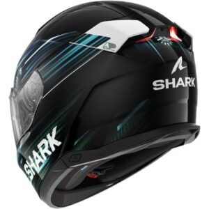 SHARK Skwal-i3 Light-Blur Black / Blue / Green Helmet - Image 2