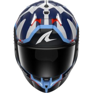 SHARK Skwal-i3 Replica Raúl Fernández Azul / Azul / Casco Blanco - Imagen 3