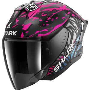 SHARK Skwal Jet Cup Replica Redding Black / Violet / Blue Helmet - Image 1