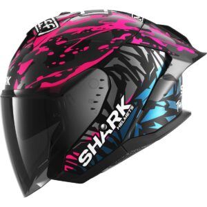 SHARK Skwal Jet Cup Replica Redding Black / Violet / Blue Helmet - Image 2