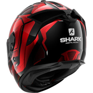 SHARK Spartan GT Micr. Replikan Negro brillante / Crom / Casco Rojo - Imagen 3
