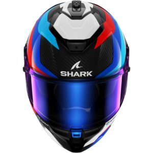 SHARK Spartan GT Pro Carbon Guintoli Carbon / Blue / Red Helmet - Image 3