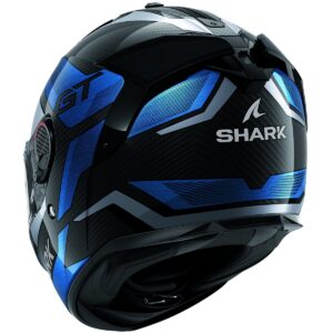 SHARK Spartan GT Pro Carbon Ritmo Carbon / Blue / Chrom Helmet - Image 3