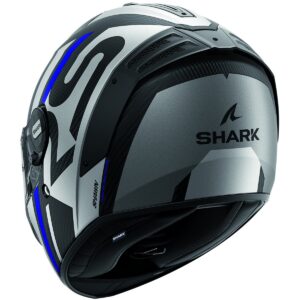 SHARK Spartan RS Carbon Shawn Mat Carbon / Azul / Casco de Plata - Imagen 3
