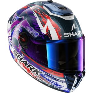 SHARK Spartan RS Carbon Zarco Signature Carbon / White / Violet Helmet - Image 3
