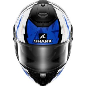 SHARK Spartan RS Hibolt Black / Blue / Chrom Helmet - Image 3