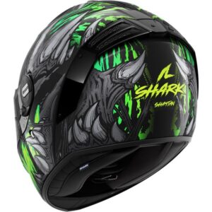 SHARK Spartan RS Shaytan Negro / Verde / Casco de Antracita - Imagen 3