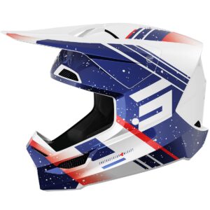 SHOT Furious Mirage Blue / Red 2025 Helmet - Image 1